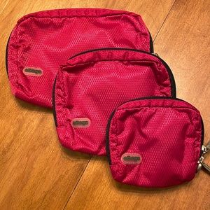 eBags 3-piece toiletry/makeup packing cubes